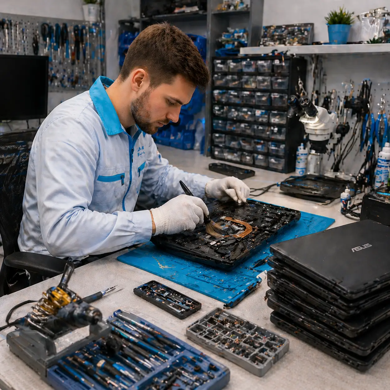 чистка ноутбука Asus в Серпухове