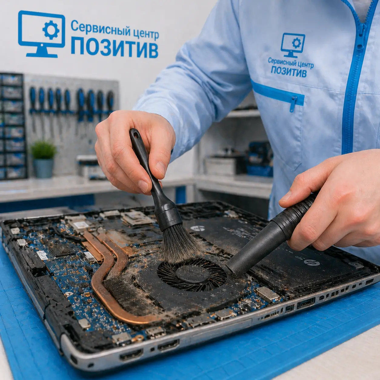 чистка ноутбука HP в Серпухове