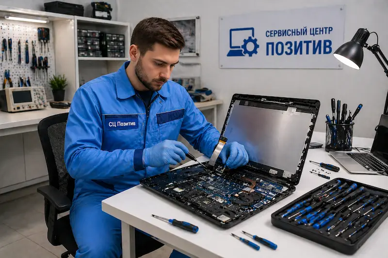 Замена шлейфа матрицы ноутбука в Серпухове