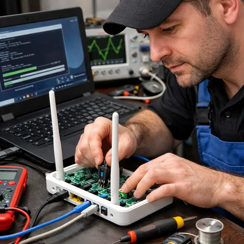 Перепрошивка WiFi роутера в Серпухове