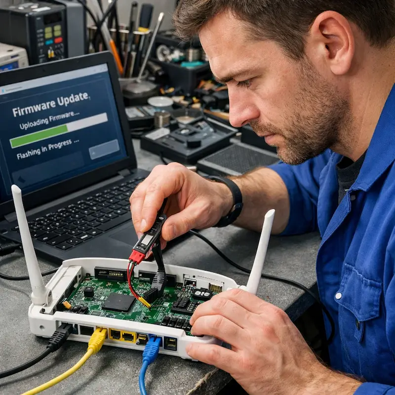 Обновление прошивки роутера в Серпухове