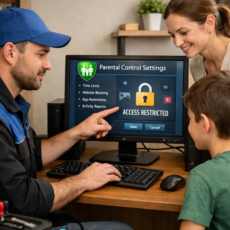 Родительский контроль на компьютере в Серпухове