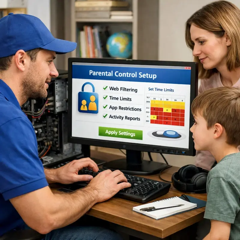 установка родительского контроля в Серпухове