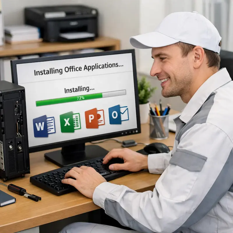 Установка и настройка программ на компьютере в Серпухове