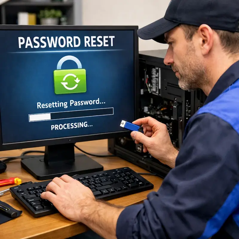 Удаление пароля на компьютере в Серпухове