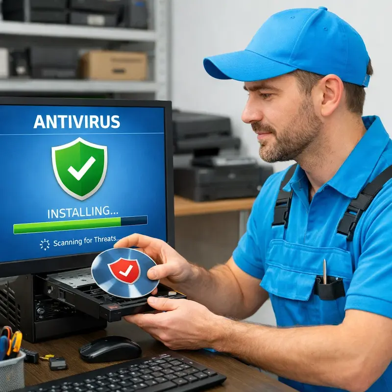 Установка антивируса в Серпухове на дому