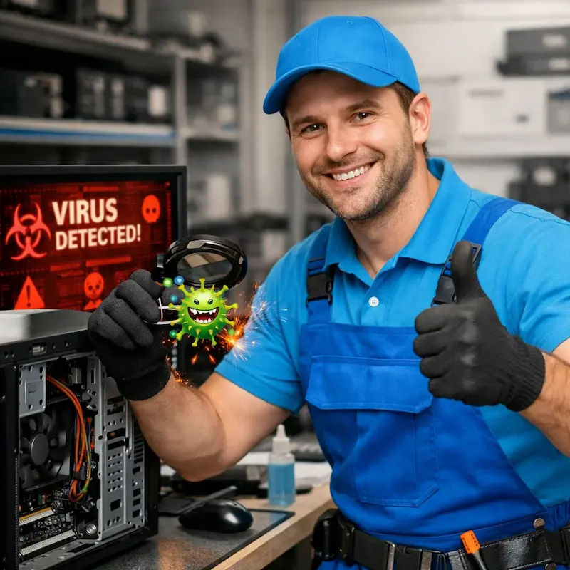 Удаление вирусов с компьютера в Серпухове