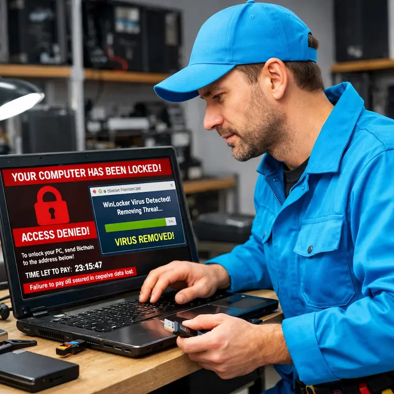 Разблокировать компьютер в Серпухове | Поможем